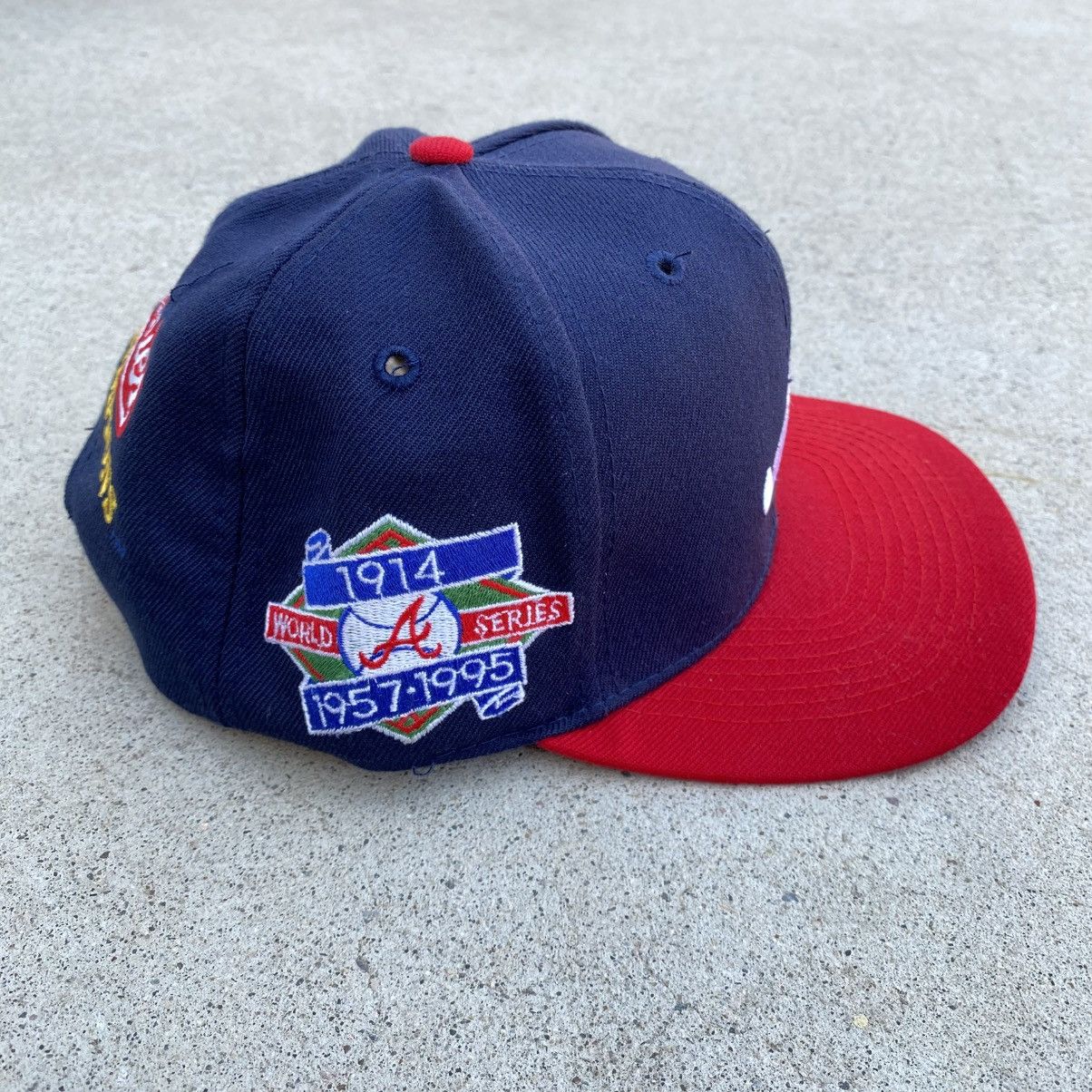 American Needle Vintage Atlanta Braves World Series 1995 Hat Snapback Annco Size ONE SIZE - 4 Thumbnail