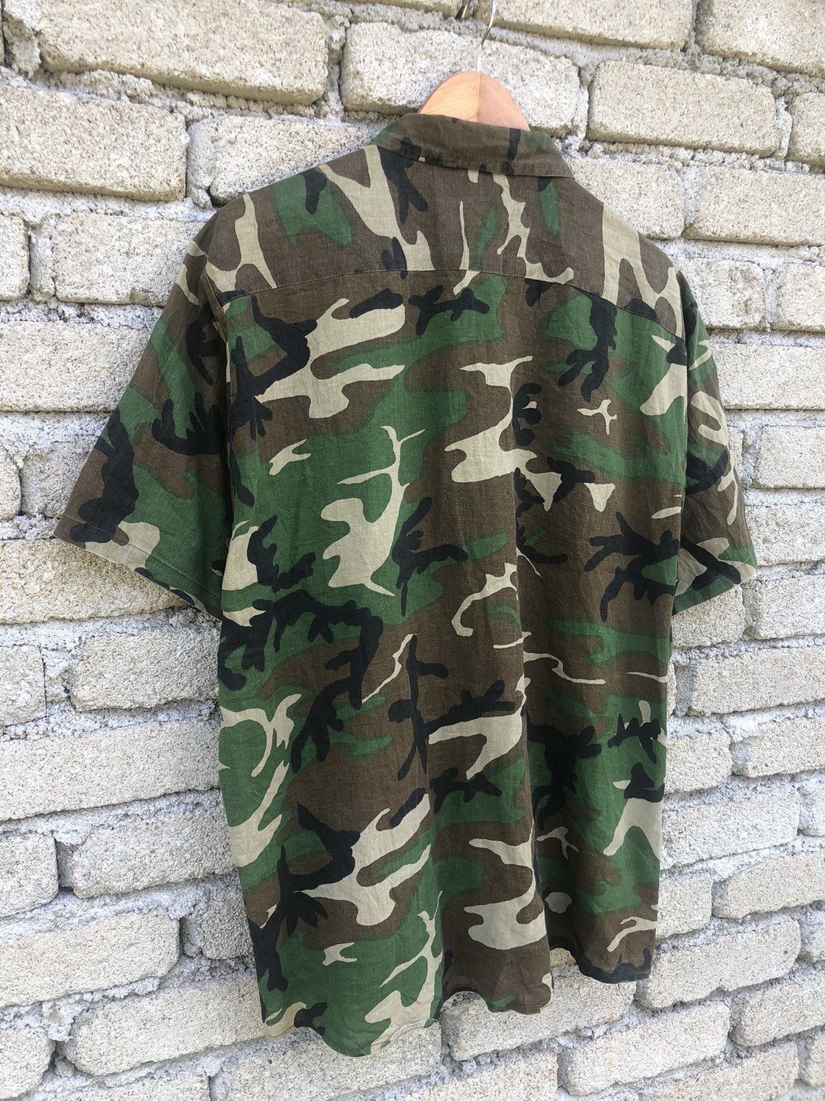 Vintage Vintage 80s Ranger Camo Army Button Up Shirts Size US XXL / EU 58 / 5 - 12 Thumbnail