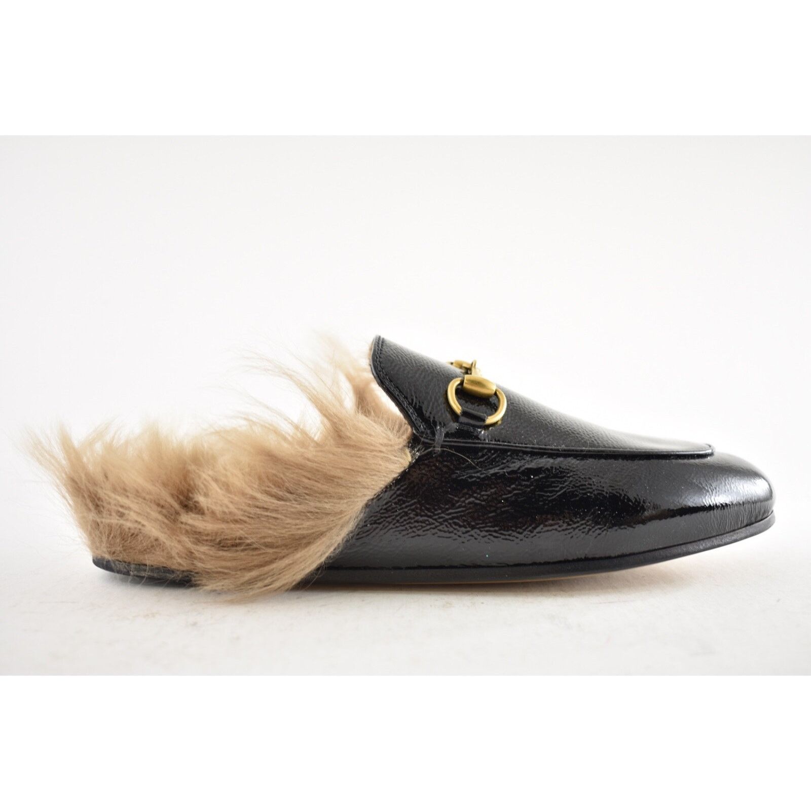 Gucci Princetown Leather Fur Loafer Slide Slip Mule Slipper 35 Size US 5 / IT 35 - 2 Thumbnail