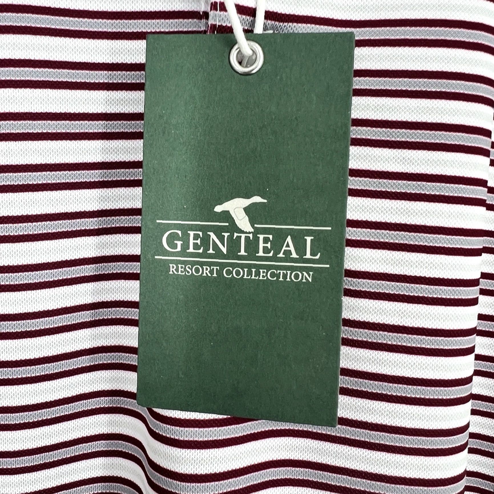 Vintage NWT GENTEAL Resort Collection Micro Pique Polo Shirt Men XL Merlot Polo Shirt Casual Sports Size US XL / EU 56 / 4 - 2 Thumbnail
