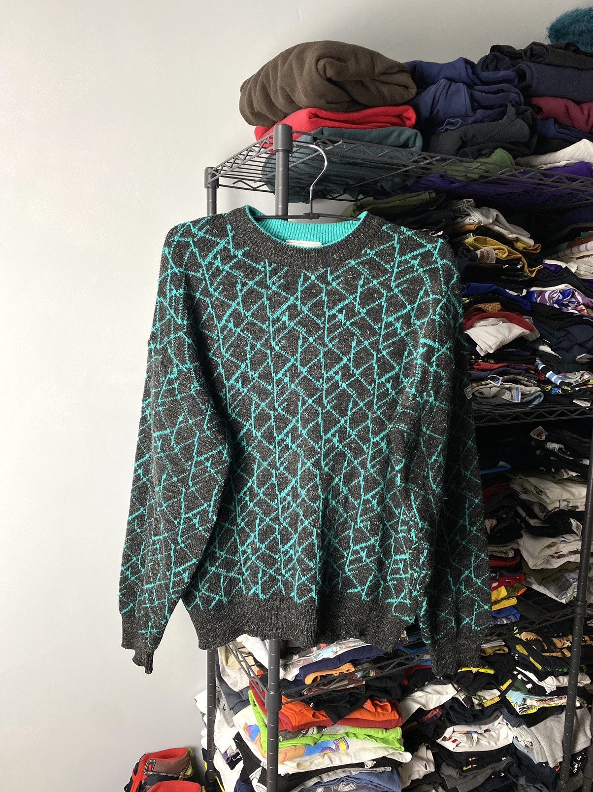 Adidas Rare! Vintage 80-90’s Adidas Equipment Knit Pattern Sweater Size US M / EU 48-50 / 2 - 1 Thumbnail