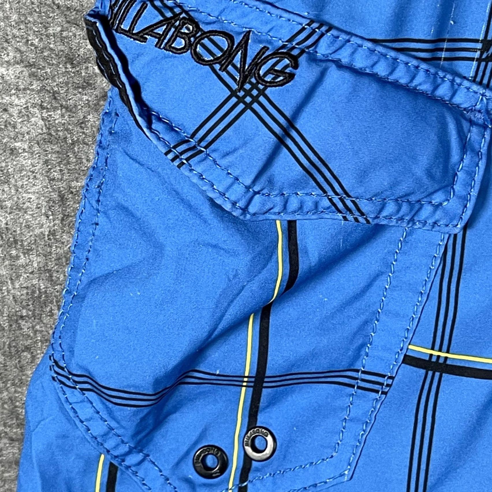 Billabong Billabong Board Shorts Mens 34 Blue Plaid Quick Dry Drawstring Pocket Surf Trunks Size US 34 / EU 50 - 6 Thumbnail