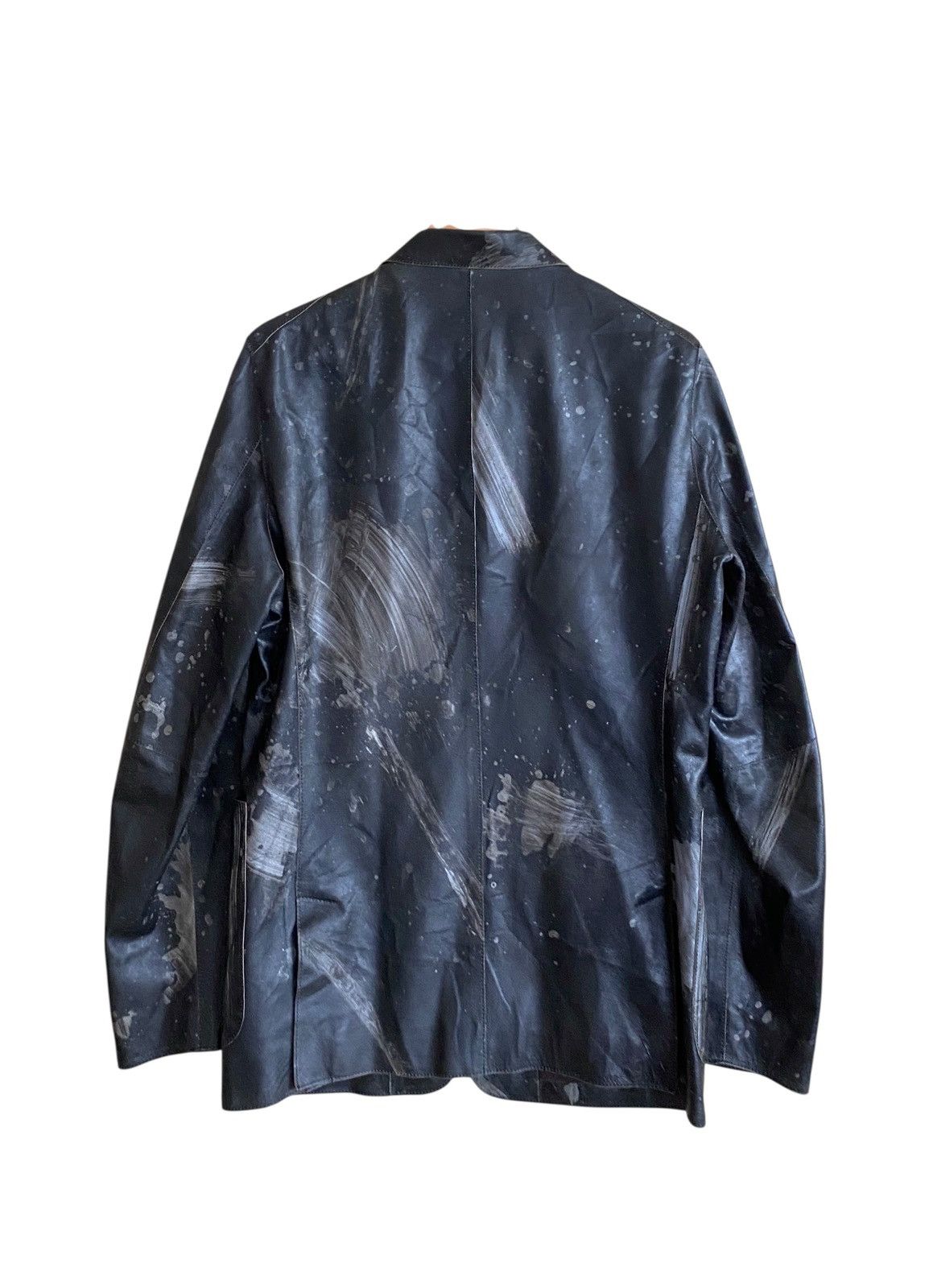 Japanese Brand Vintage Brand Men’s Melrose Painting Leather Jacket 1990s Size US L / EU 52-54 / 3 - 2 Thumbnail
