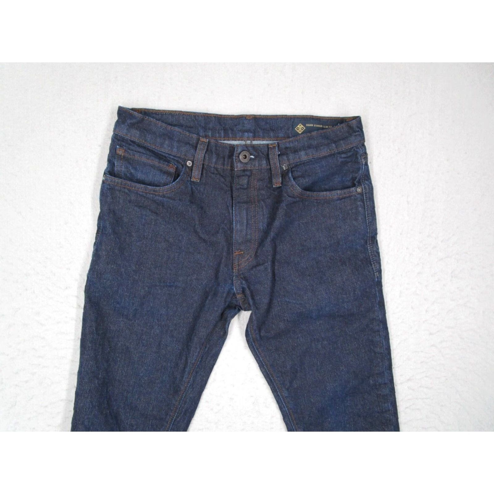 Roark Roark Jeans Mens Slim Standard Blue 31x32 Denim Hemp Cotton Polyester Blend Belt Loops Pockets 5-Pocket Size US 31 - 2 Thumbnail