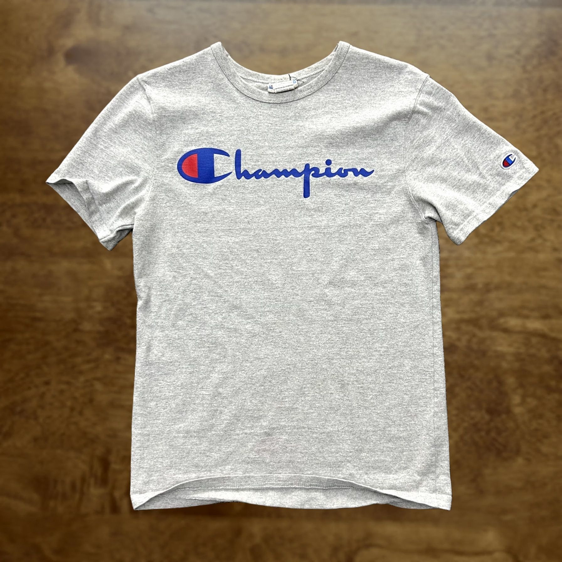Champion Champion Mens Small Gray Shirt Short Sleeve Graphic Tee Big Logo Casual Size US S / EU 44-46 / 1 - 1 Thumbnail
