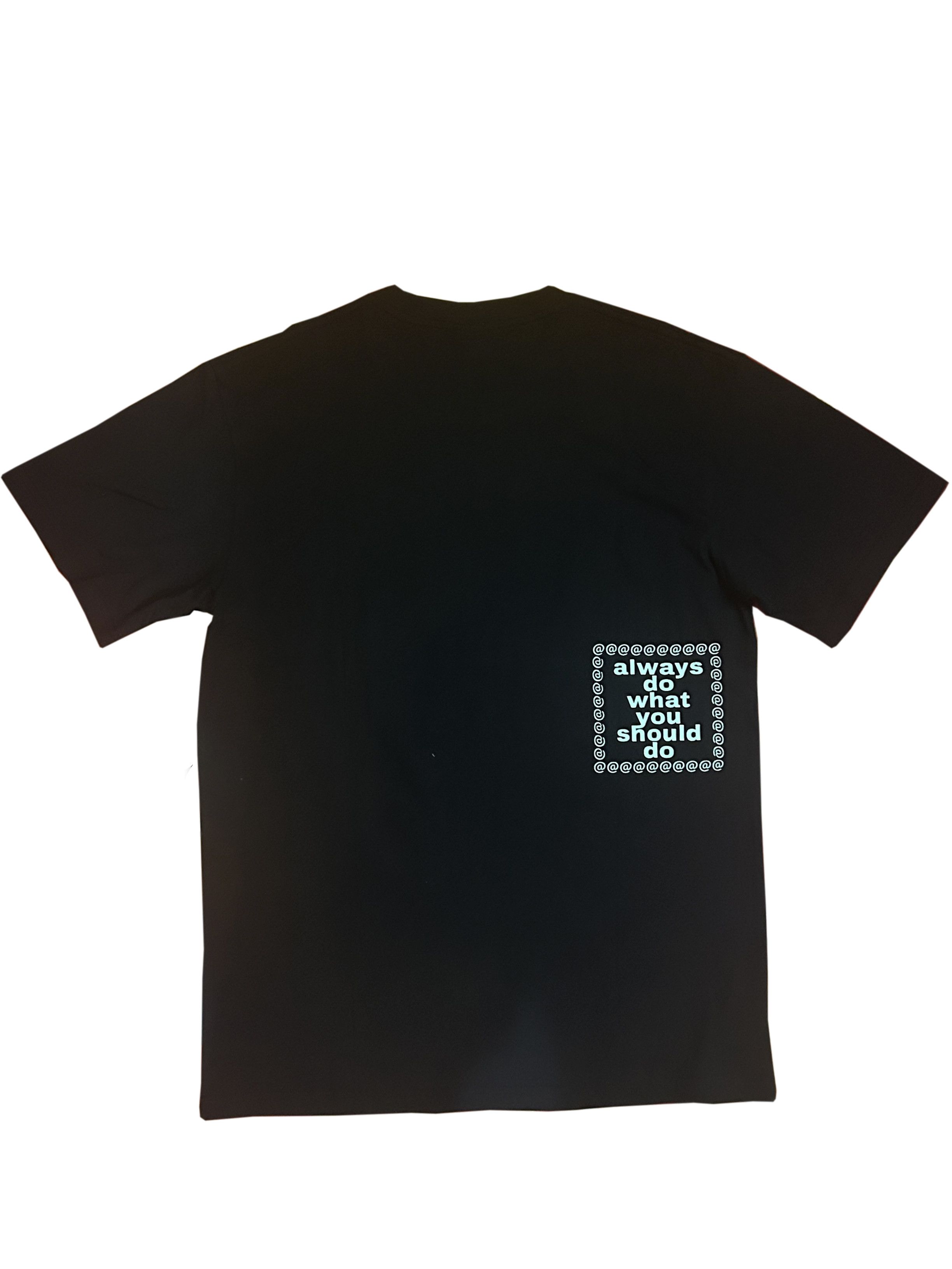 Always Do What You Should Do ADWYSD Black Graphic Tee