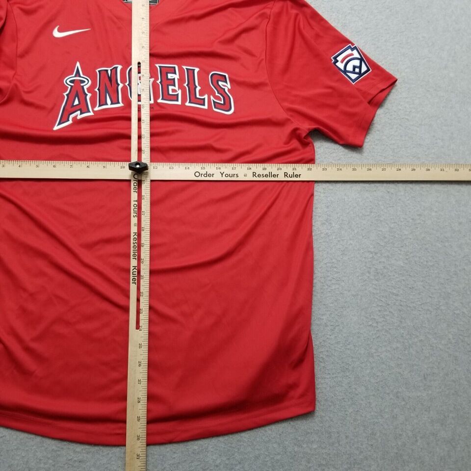 Nike Los Angeles Anaheim Angels Jersey Men Large Red Henley 11 Size US L / EU 52-54 / 3 - 8 Thumbnail