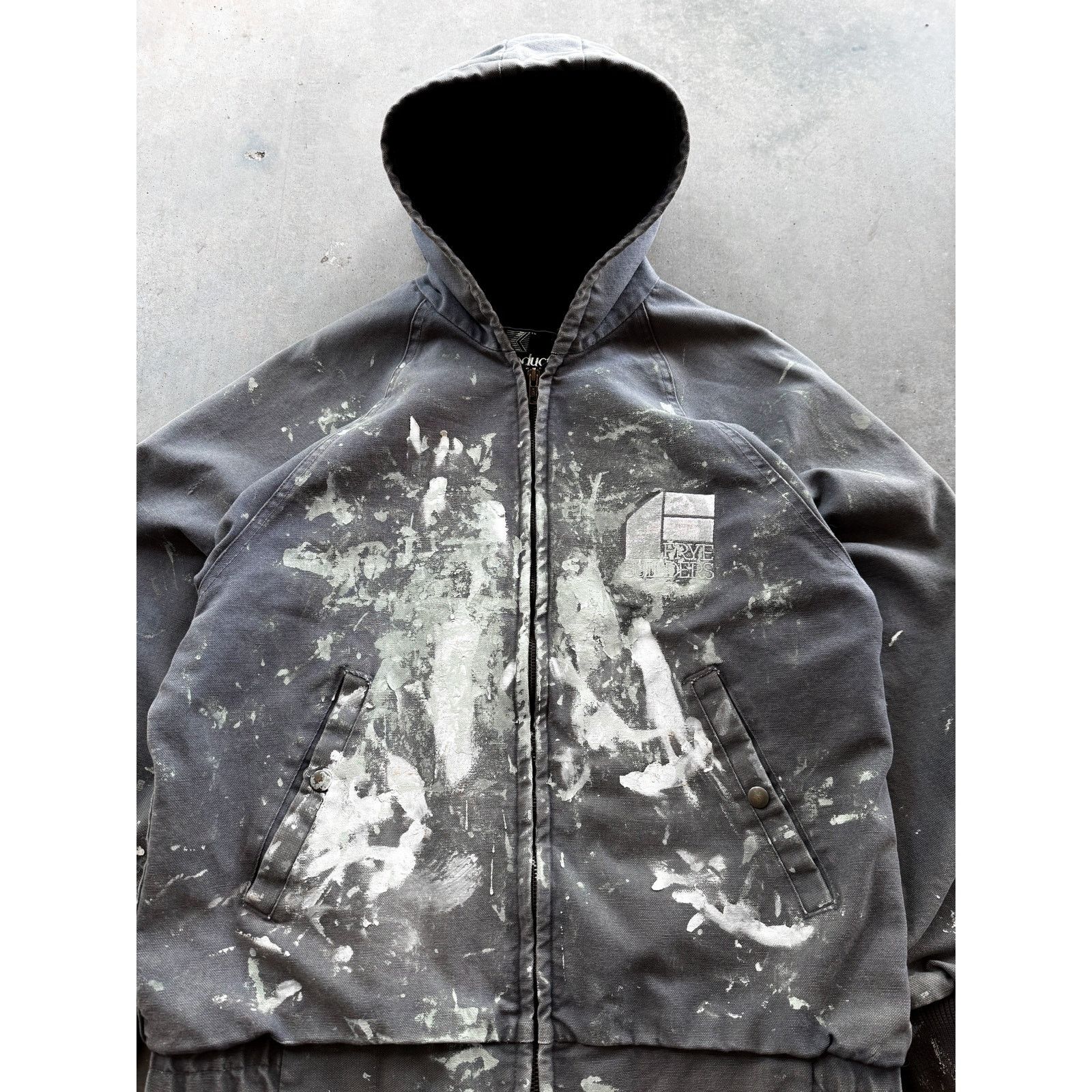 Vintage 1990s Painted/Distressed Carhartt Style Work Jacket Size L Size US L / EU 52-54 / 3 - 3 Thumbnail