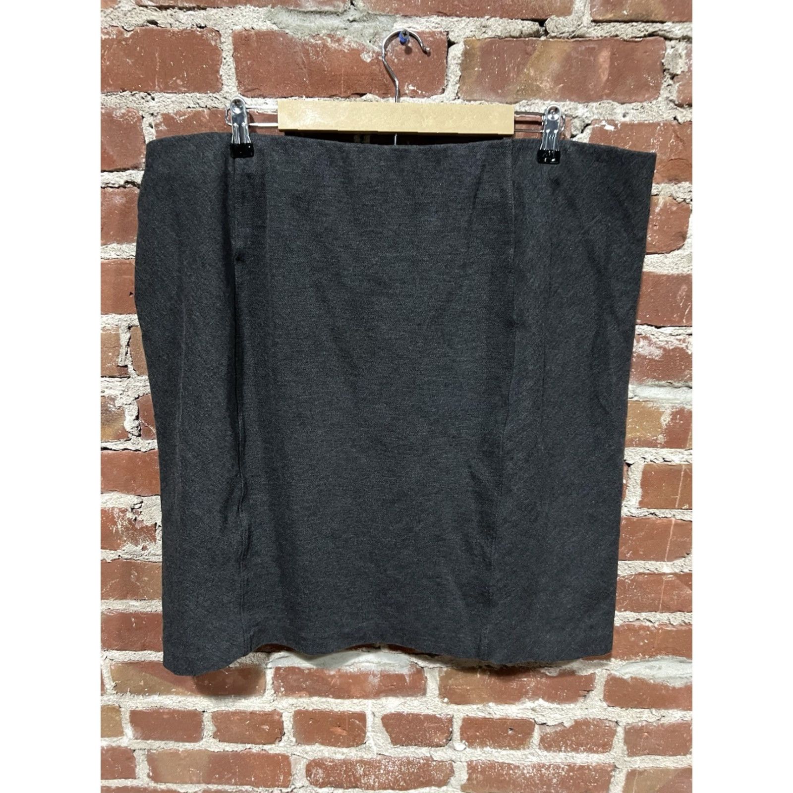J. Jill J Jill Ponte Knit Pencil Skirt Womens 3X Gray Size 28" / US 6 / IT 42 - 3 Thumbnail