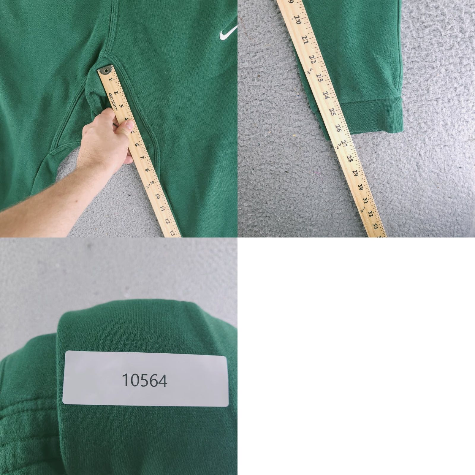 Nike Nike Sweatpants Mens M Green Jogger Fleece Athleisure Club Activewear Regular Pants Size US 31 - 8 Thumbnail