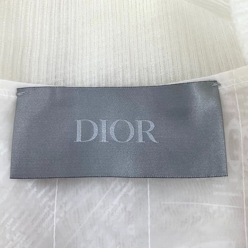Dior Dior White logo letter print mulberry silk stand-up collar Size US M / EU 48-50 / 2 - 5 Thumbnail