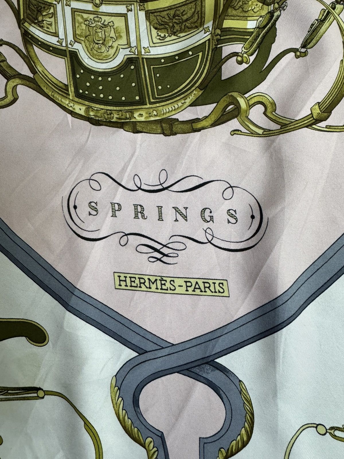 Hermes vintage Hermès Springs scarf designed by Philippe Ledoux Size ONE SIZE - 9 Thumbnail