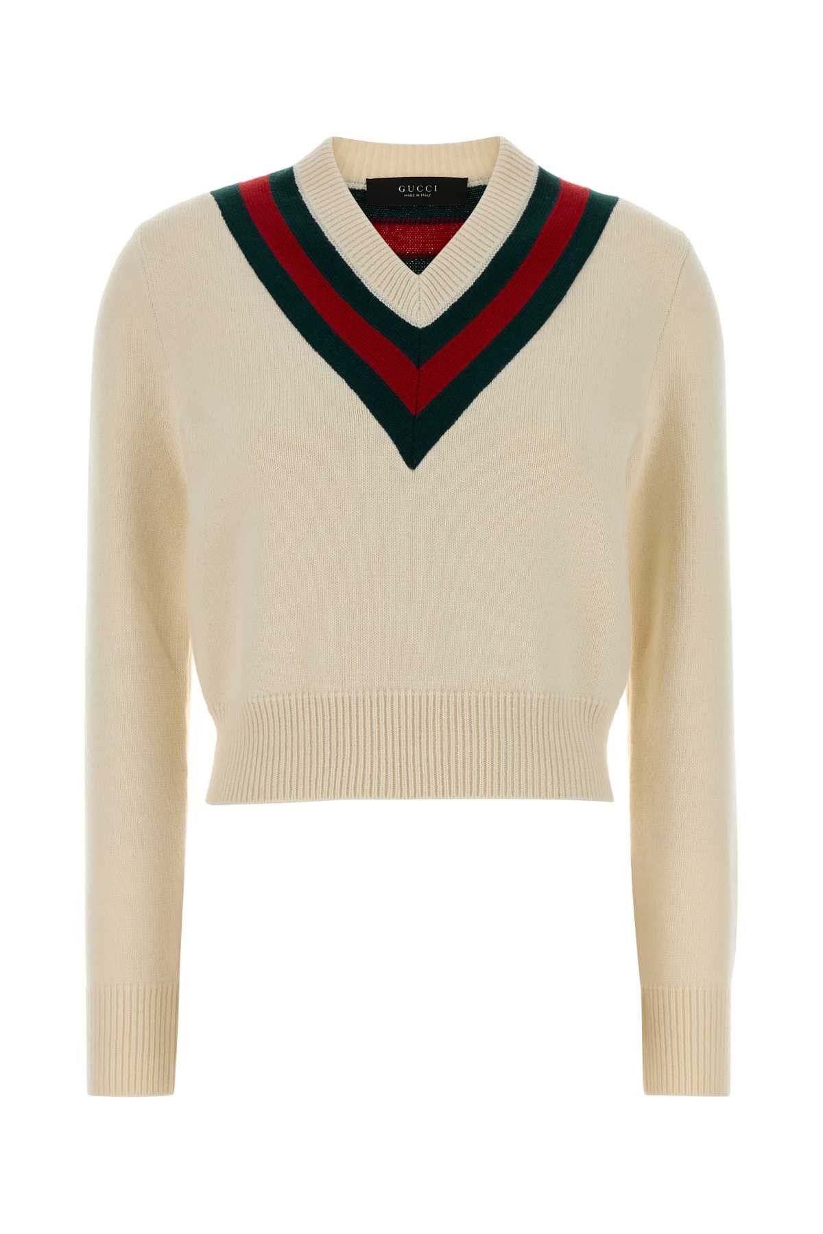 Gucci Ivory Wool Sweater Size M / US 6-8 / IT 42-44 - 1 Thumbnail
