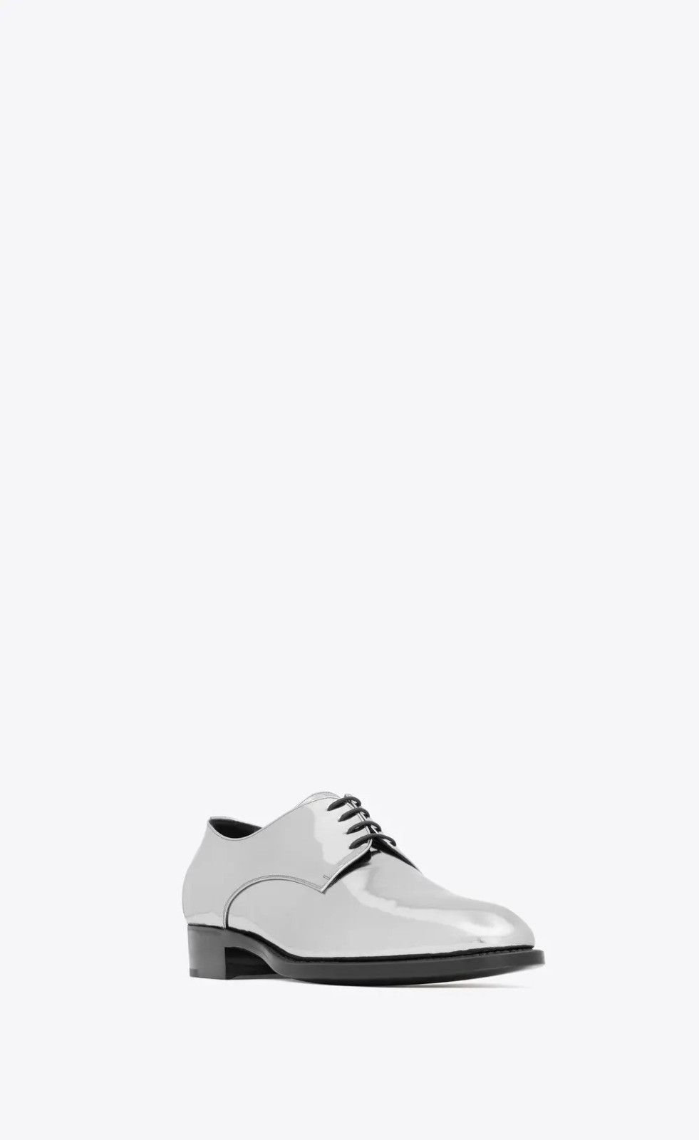 Saint Laurent Paris o1s1wg110426 754753 Adrien Derbies Shoes In Laminated Size US 7.5 / EU 40-41 - 2 Thumbnail