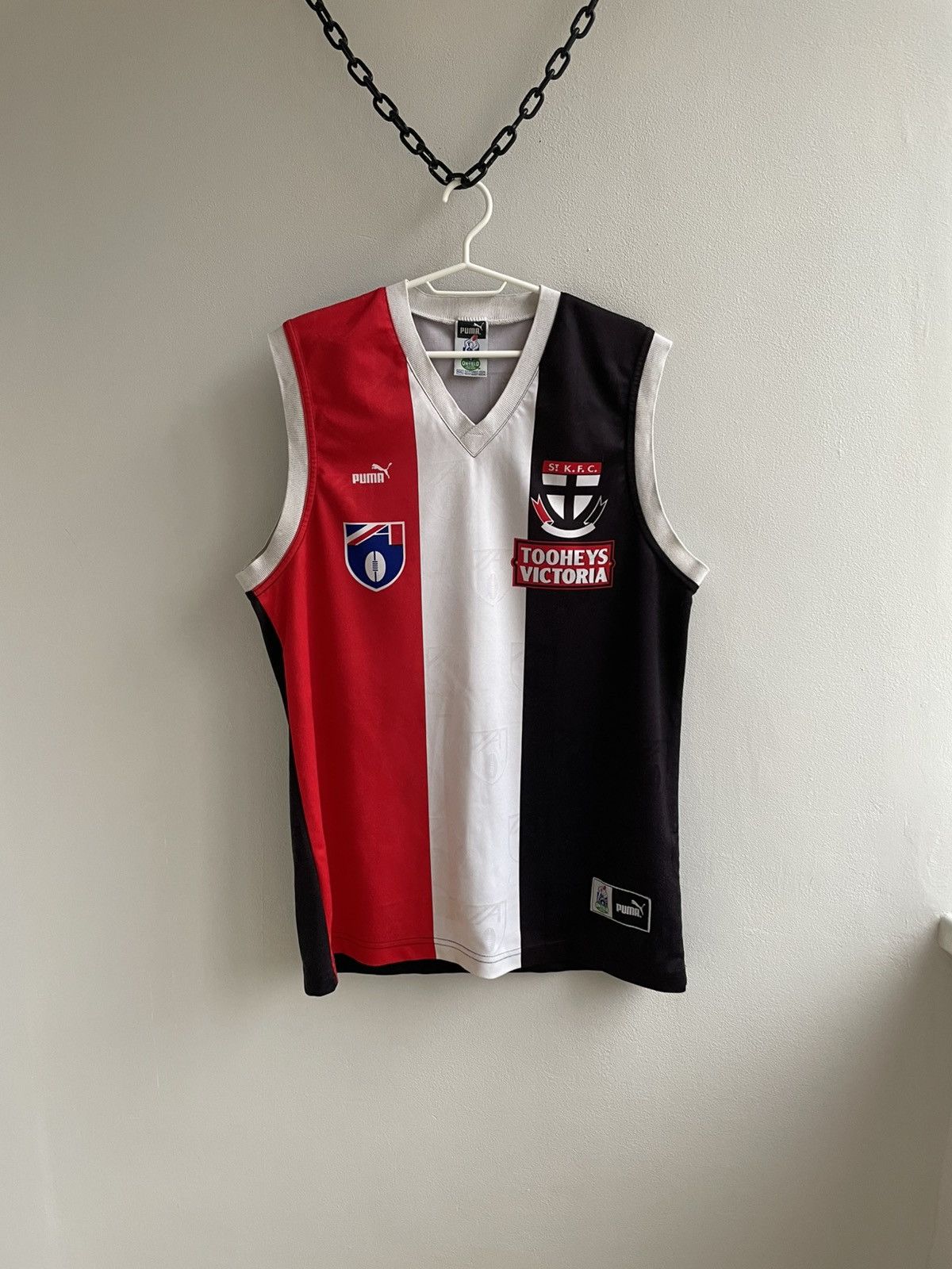 Vintage St Kilda Saints Vintage Puma Football Club AFL LRG Jersey Size US XXL / EU 58 / 5 - 1 Thumbnail