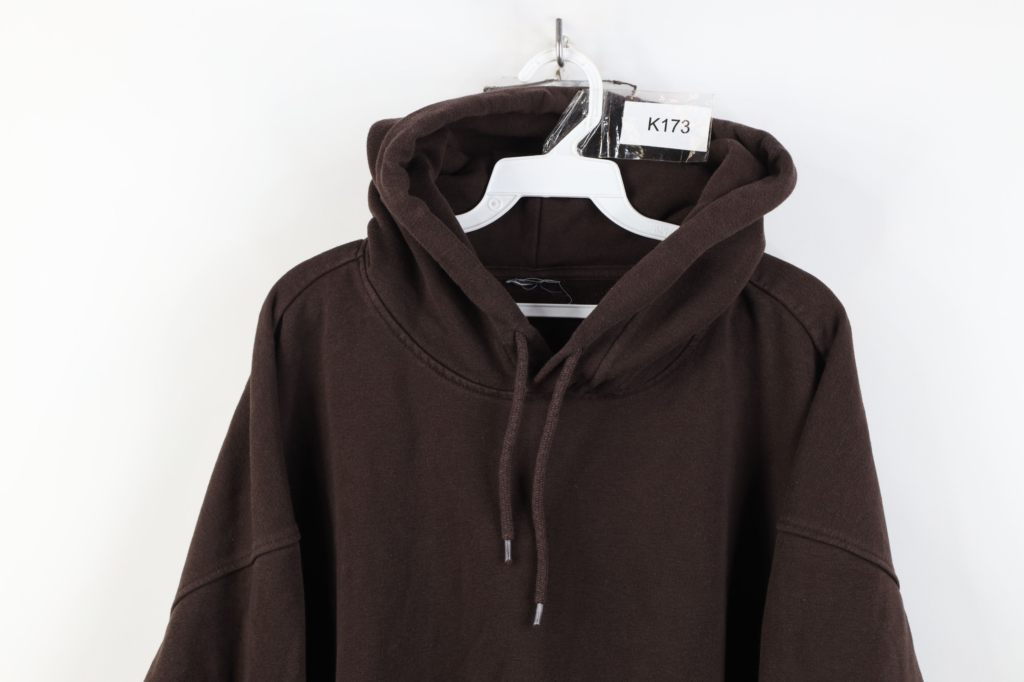 Vintage Vintage 90s Y2K Streetwear Hoodie Sweatshirt Chocolate Brown Size US XXL / EU 58 / 5 - 2 Thumbnail