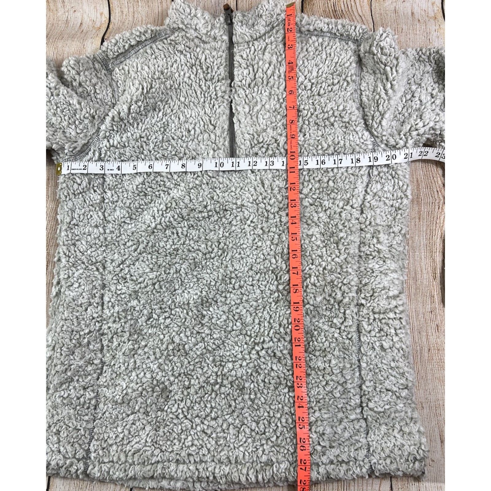 Vintage Women’s Sherpa Shirt 1/4 Zip Fleece Pullover Sweatshirt S Gray Women’s Activewear Pullover Long Sleeve Zip 1/4 Zip Sweatshirt Sherpa Shirt Size S / US 4 / IT 40 - 6 Thumbnail