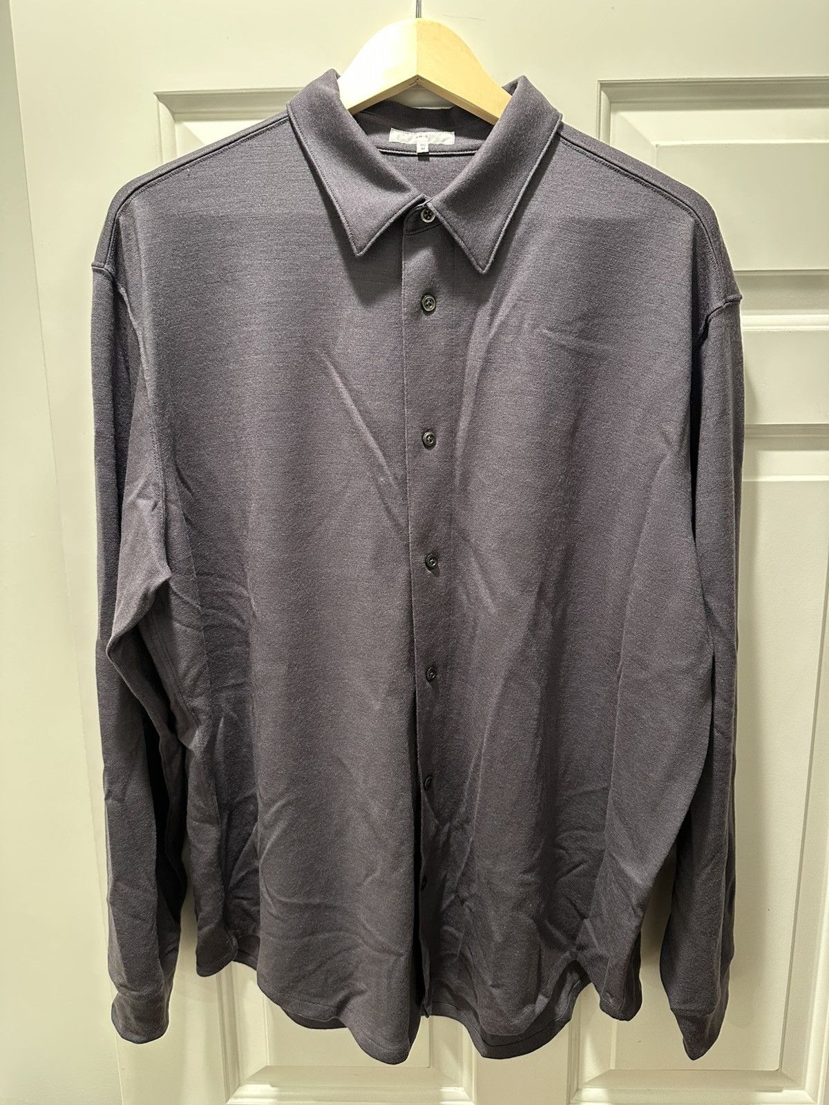 Lady White Co. Lady White Co Gray Wool Button Up Shirt Size US XL / EU 56 / 4 - 1 Thumbnail