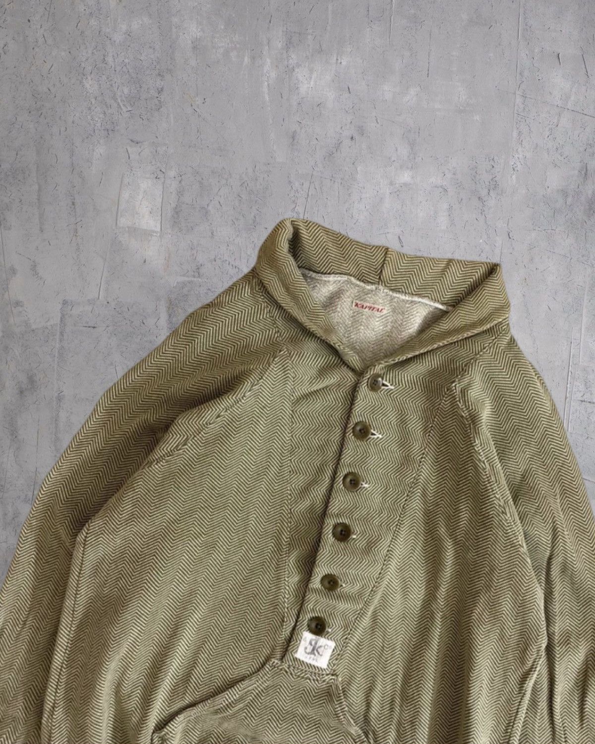 Japanese Brand × Kapital Kapital leather patch sweater Size US S / EU 44-46 / 1 - 3 Thumbnail