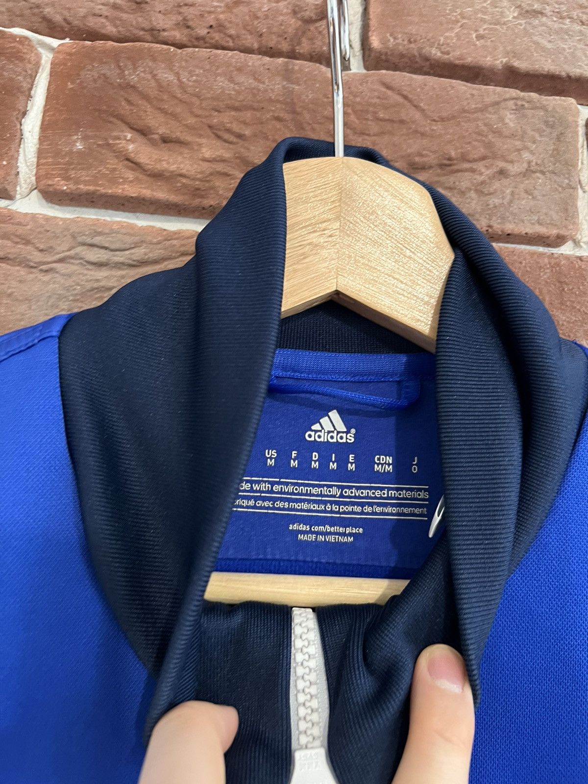 Adidas 2014 Adidas Schalke 04 Football Soccer Track Jacket M Blue Size US M / EU 48-50 / 2 - 5 Thumbnail