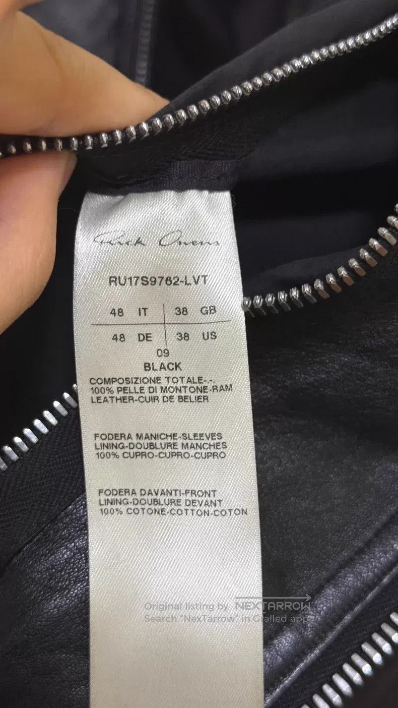 Rick Owens RICK OWENS Zip-up Leather Jacket Size US M / EU 48-50 / 2 - 7 Thumbnail