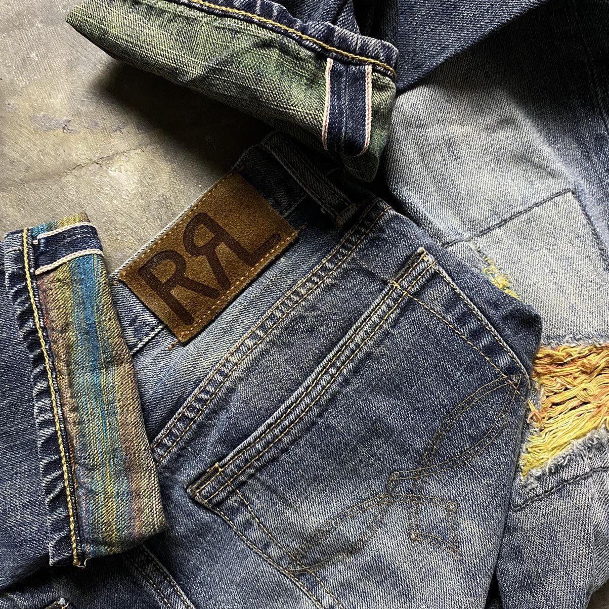 RRL Ralph Lauren RRL Ralph Lauren SF Shuttle Woven Selvedge Denim Jeans Size US 33 - 7 Thumbnail