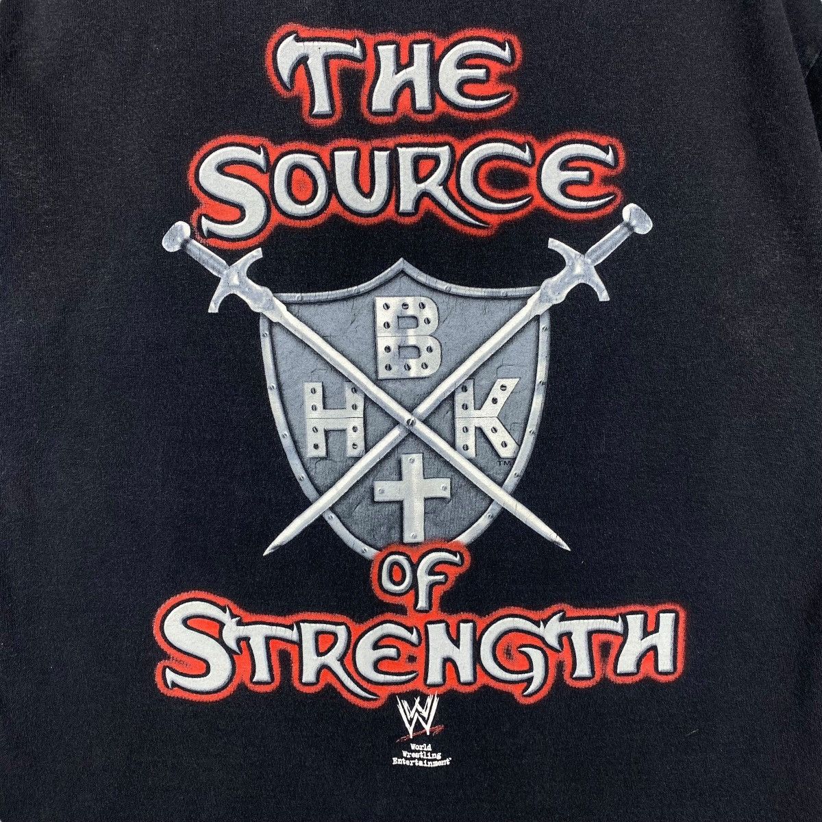 WWE Vintage 00's SHAWN MICHAELS The Source Of Strength Wwe Tee Size US M / EU 48-50 / 2 - 2 Thumbnail