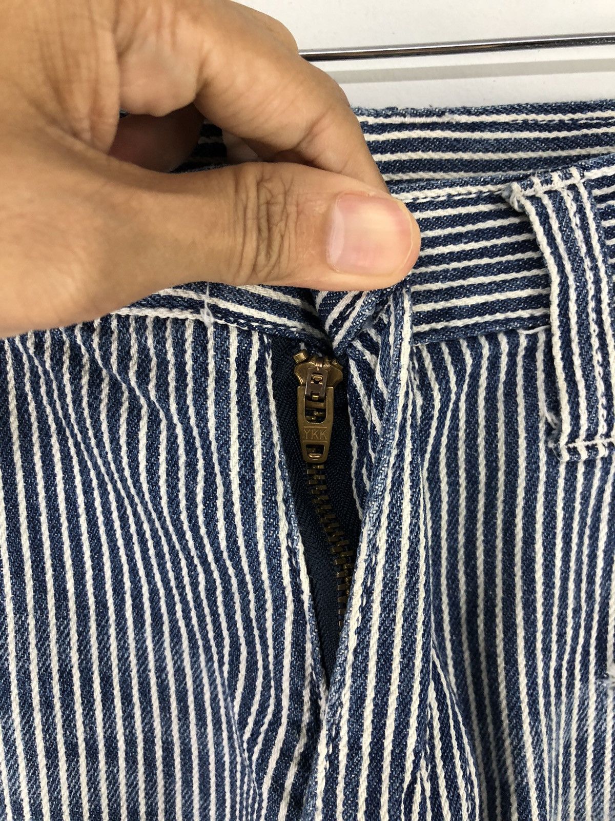 Japanese Brand Japanese Brand Copper Smith Distressed Hickory Blue Jeans Size US 32 / EU 48 - 9 Thumbnail