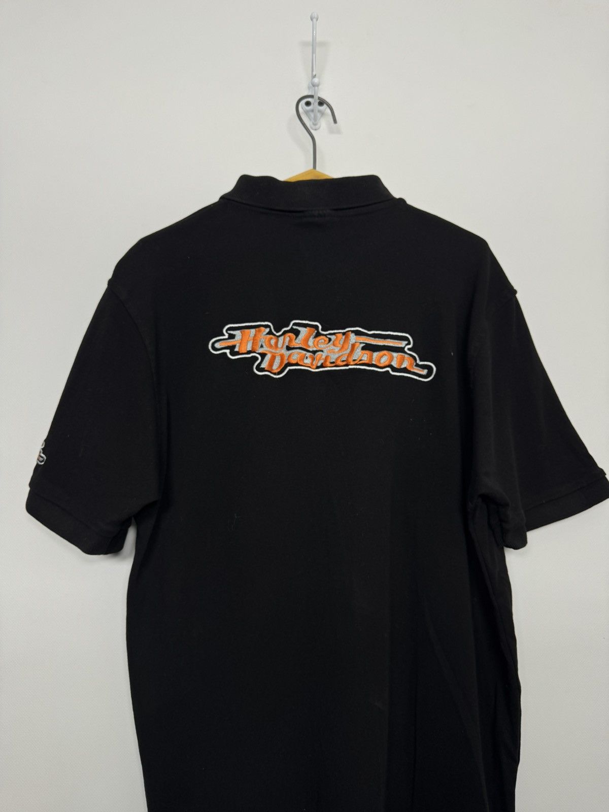 Harley Davidson Vintage Harley Davidson Motorcycle Sleeve Polo Shirt Size US XL / EU 56 / 4 - 11 Thumbnail