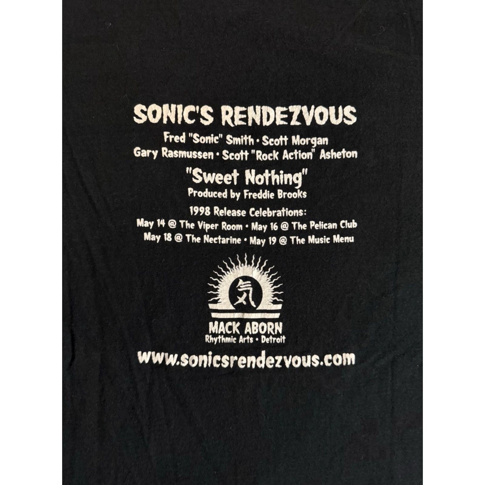 Fruit Of The Loom VINTAGE Sonic’s Rendezvous Band Sweet Nothing Release Party T Shirt XL MC5 Shirt Men Rock 90s Black Cotton Double-Sided Logo Images? Size US XL / EU 56 / 4 - 4 Thumbnail