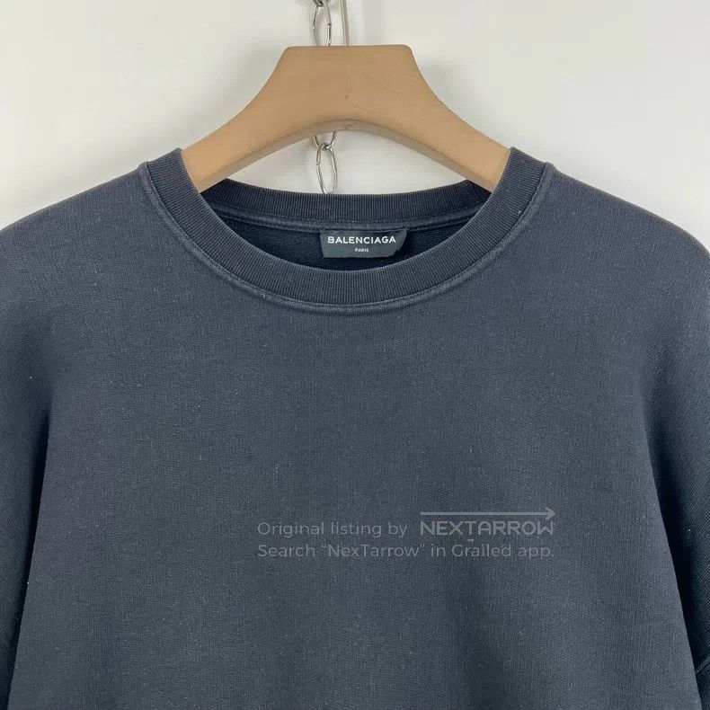 Balenciaga Balenciaga Embroidered Black Round Neck Hoodie Size US M / EU 48-50 / 2 - 5 Thumbnail