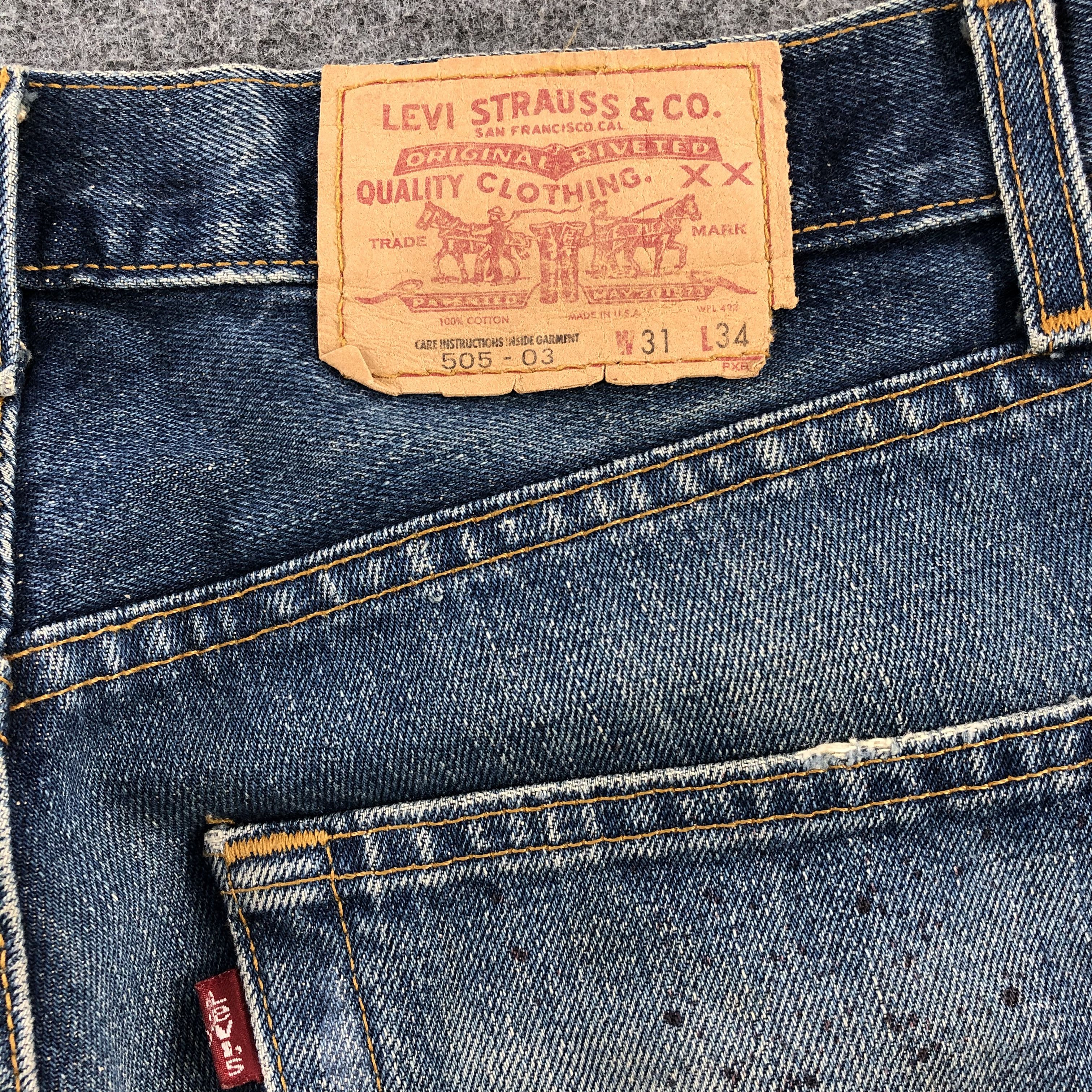 Levi's × Vintage 90s Vintage Blue Wash Levis 505 Jeans-JM2015 Size US 33 - 6 Thumbnail