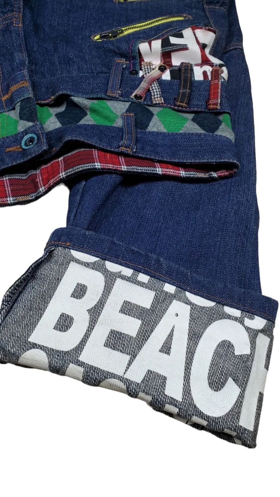 Japanese Brand × Vintage 🔥Vintage Denim Double Waist Japan 🔥 Size US 34 / EU 50 - 4 Thumbnail