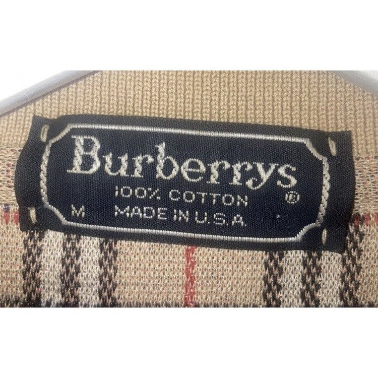 Burberry Burberry Shirt Rugby Polo Men’s Medium Plaid Vintage 90s Size US M / EU 48-50 / 2 - 7 Thumbnail