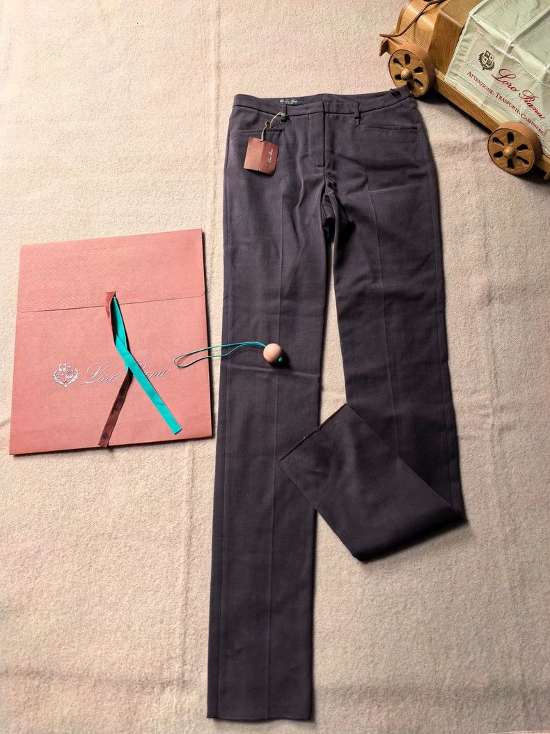Loro Piana Loro Piana Women's Sea Island Cotton Casual Pants Size US 38 / EU 54 - 1 Thumbnail