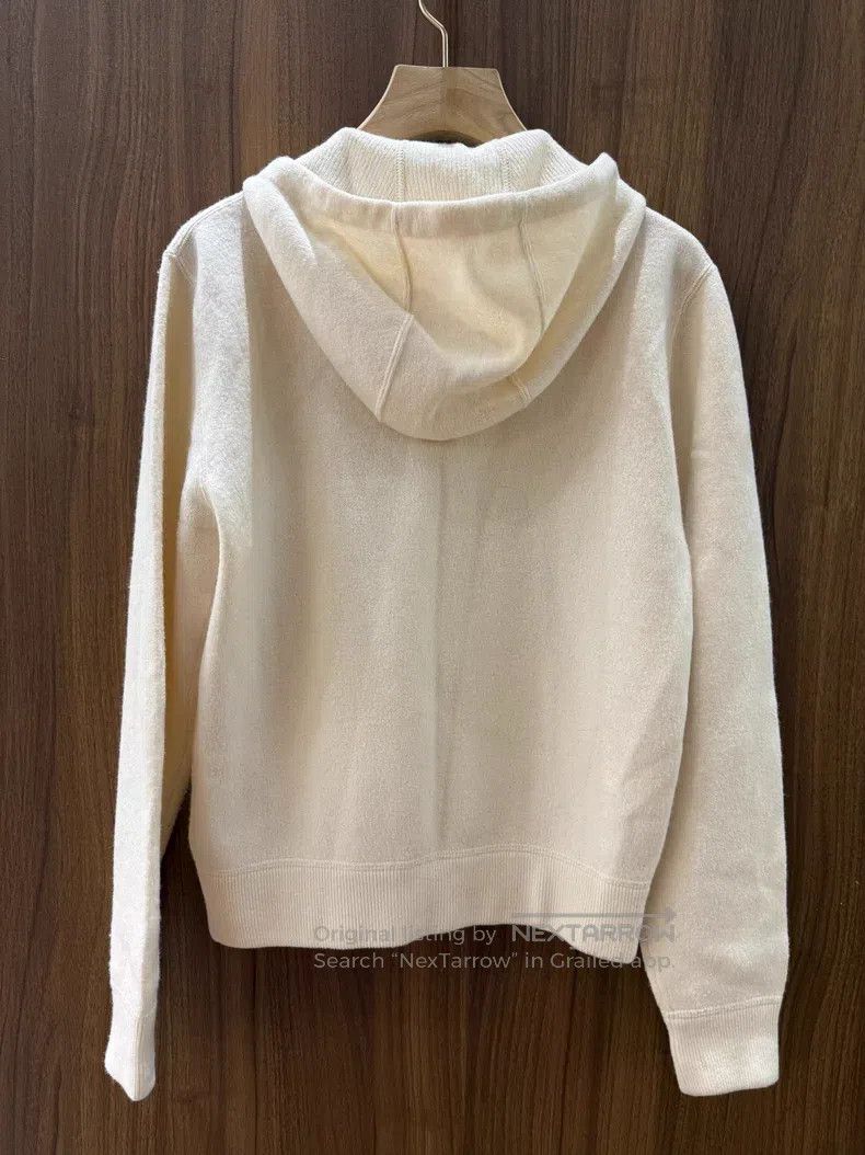 Prada Prada Beige hooded woollen sweater jacket Size US S / EU 44-46 / 1 - 2 Thumbnail