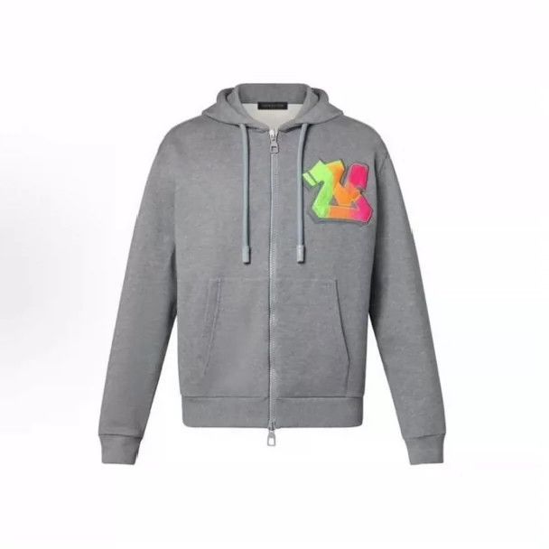 Louis Vuitton Louis Vuitton Graffiti Large Logo Hooded Jacket Size US XXL / EU 58 / 5 - 1 Thumbnail