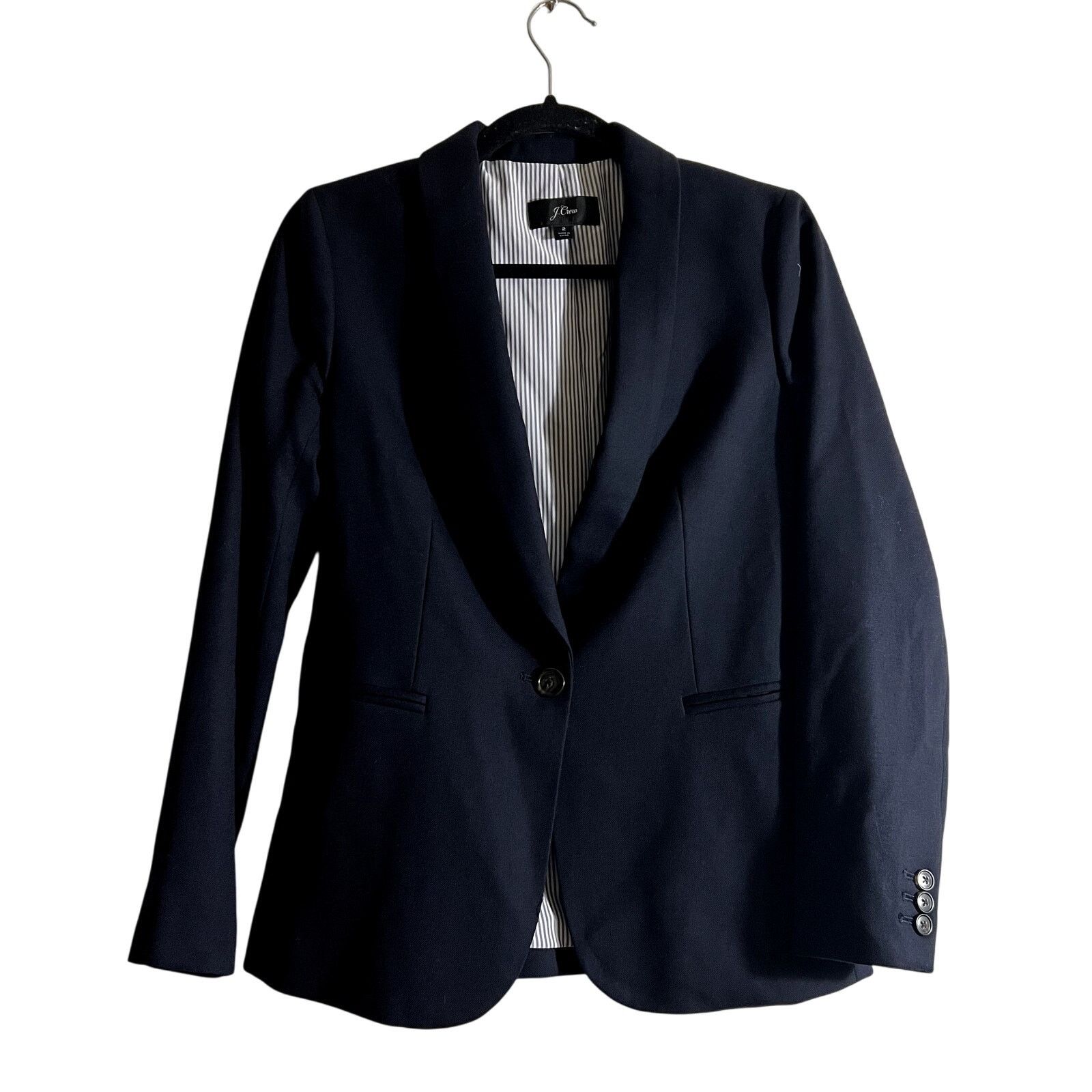 J.Crew J. Crew Wool Parker Blazer Jacket office Blue Size 2 C6 Size XS / US 0-2 / IT 36-38 - 2 Thumbnail