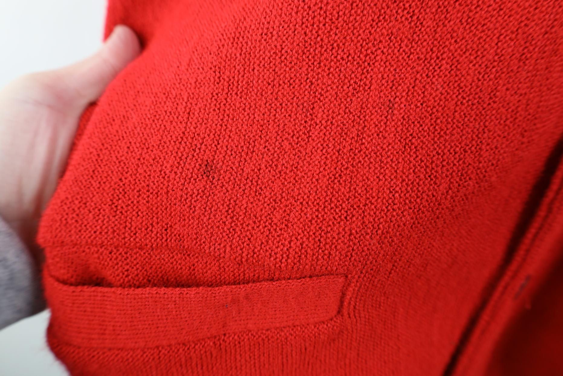 Vintage Vintage 70s Streetwear Kurt Cobain Cardigan Sweater Red USA Size US XL / EU 56 / 4 - 4 Thumbnail