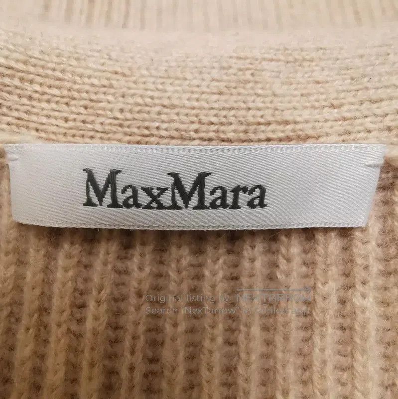 Max Mara MaxMara Beige Cashmere Cardigan for Women . Size XS / US 0-2 / IT 36-38 - 5 Thumbnail