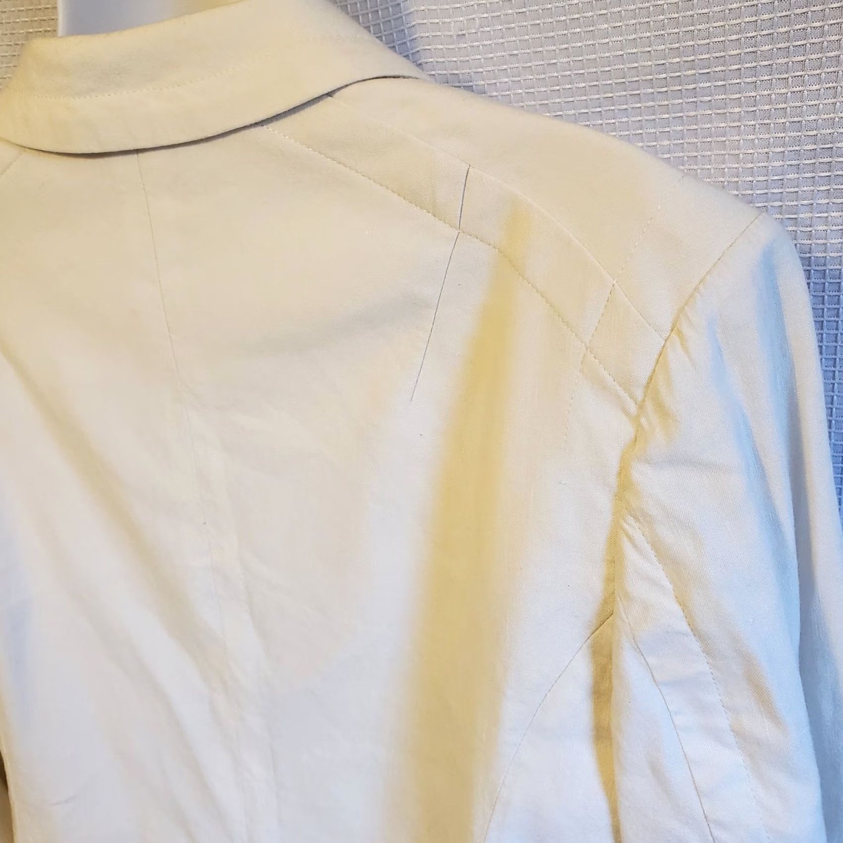 Rag & Bone Rag & Bone Blazer Ivory Linen Classic Mid-Length 1 Button Size 4 Women Shirt/Coat Bohemian/Preppy, Office, Workwear Size S / US 4 / IT 40 - 7 Thumbnail