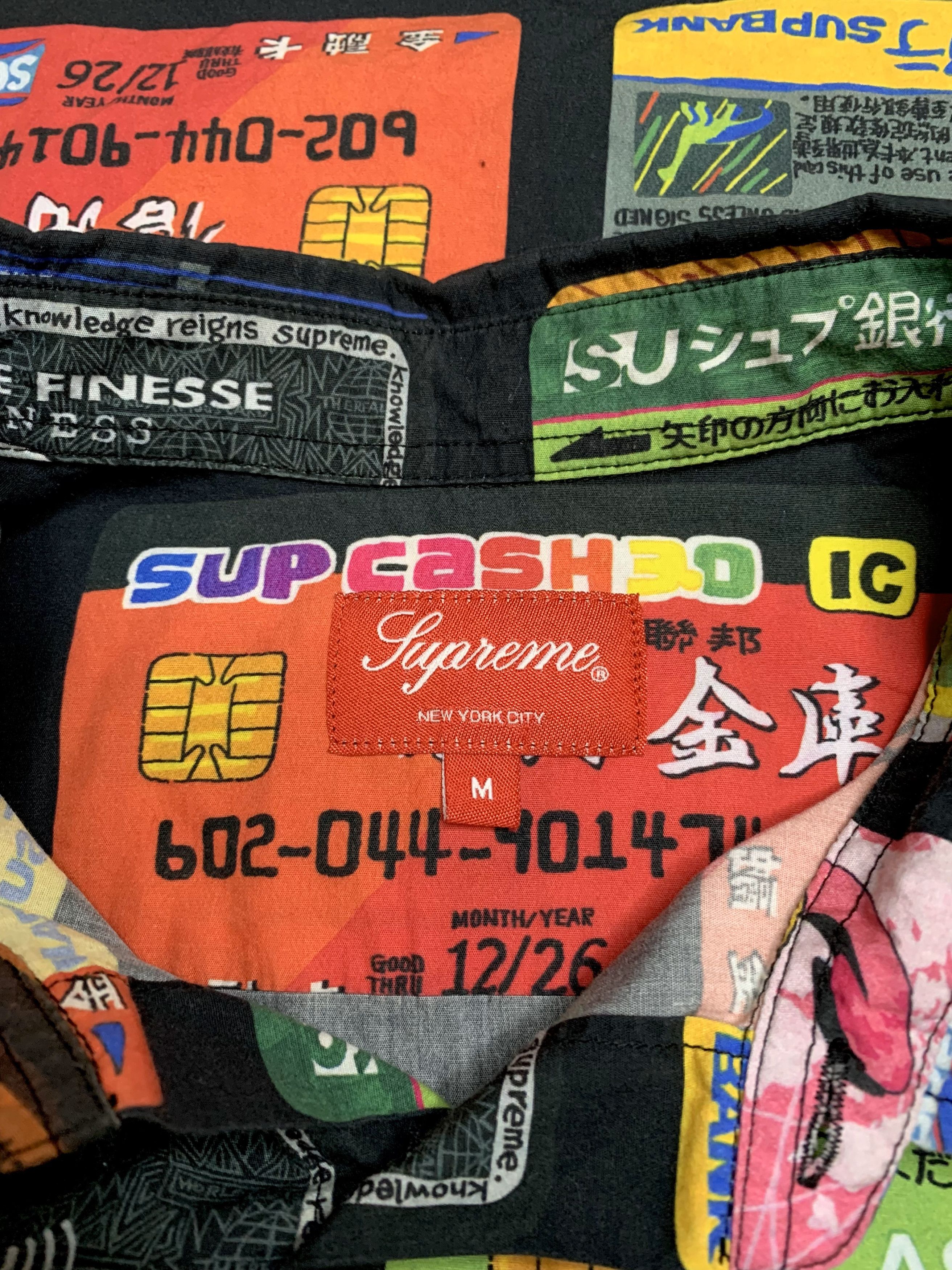 Supreme Supreme SS22 Credit Cards Shirt (M) Size US M / EU 48-50 / 2 - 2 Thumbnail