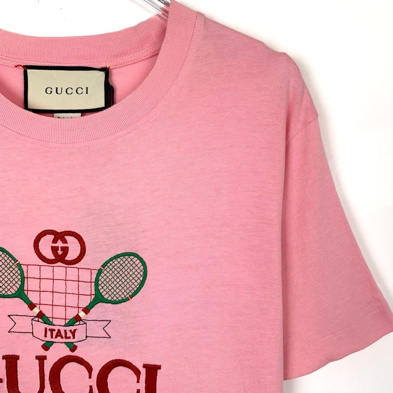 Gucci Gucci Pink Cotton Tennis Racket Embroidered Logo T-Shirt Sho Size M / US 6-8 / IT 42-44 - 7 Thumbnail