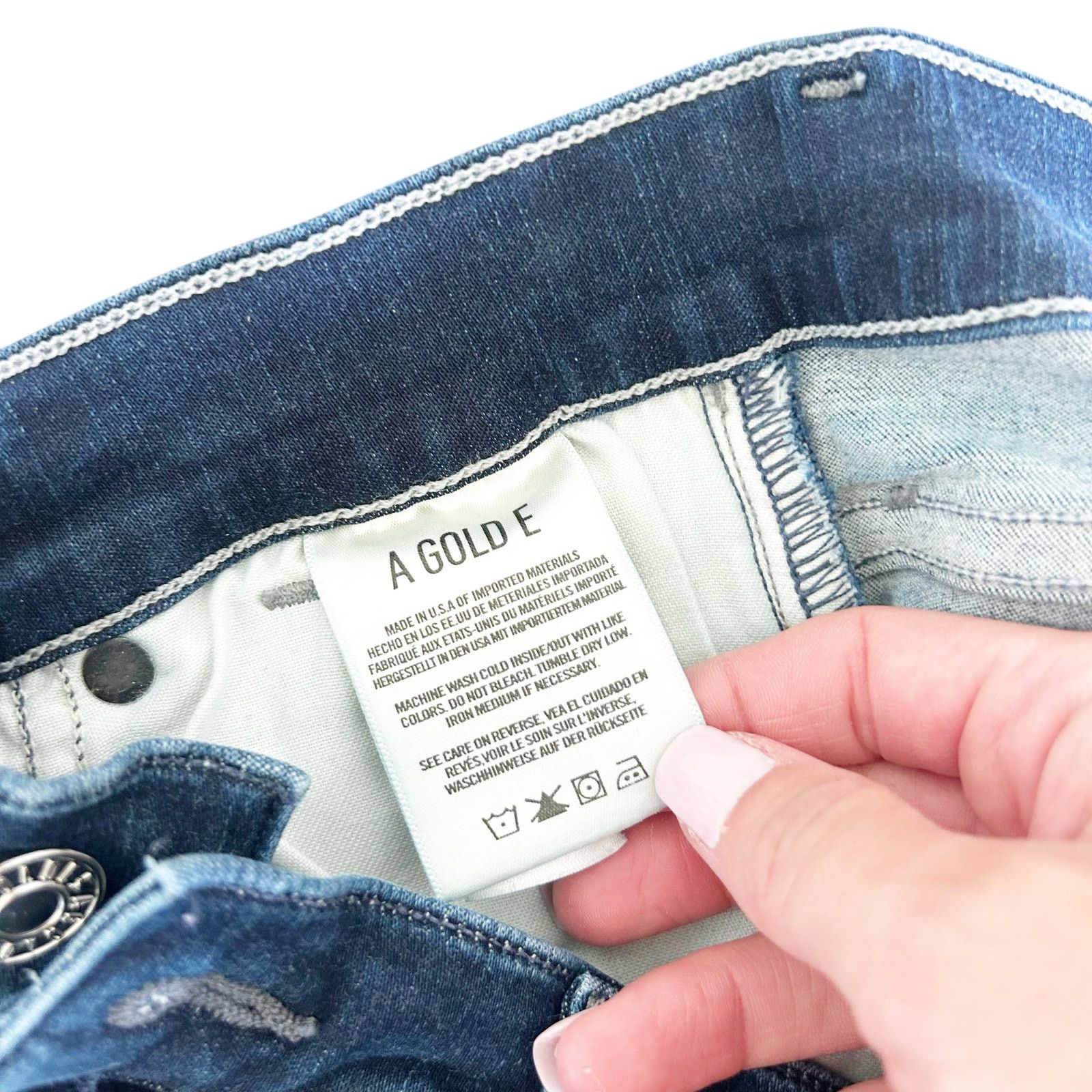 Agolde Agolde High Waisted Skinny Jeans Sz 27 Size 27" / US 4 / IT 40 - 3 Thumbnail