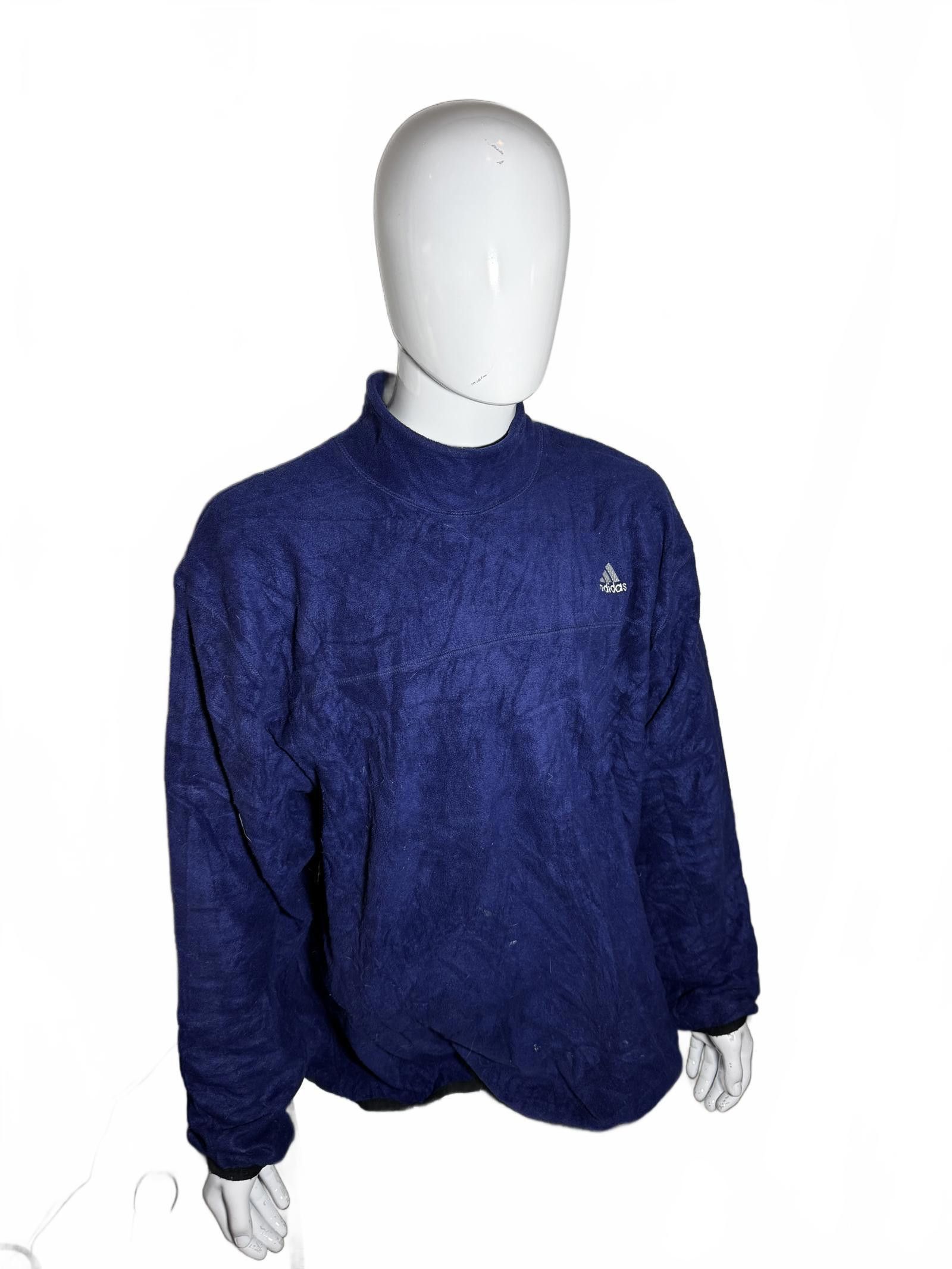 Adidas Adidas Vintage Navy Blue Sweatshirt Size US XXL / EU 58 / 5 - 2 Thumbnail