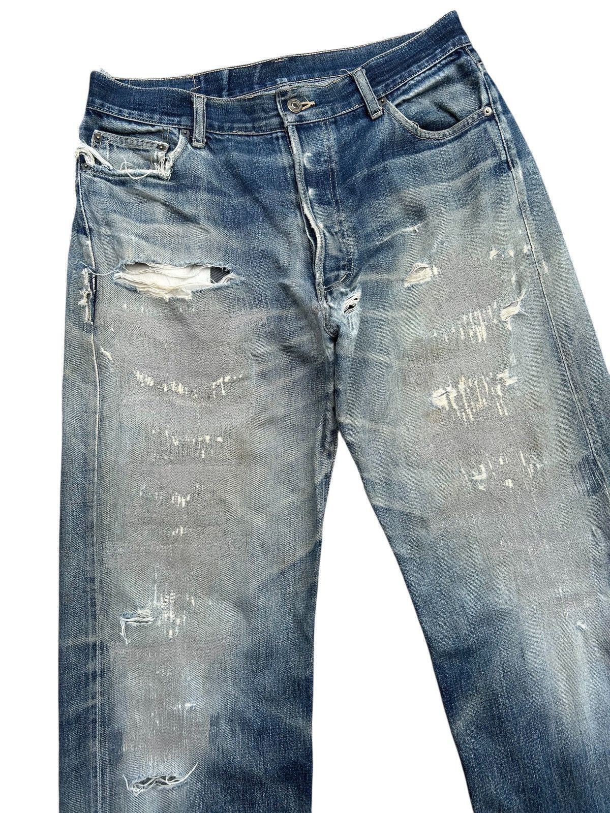 Thrashed Vintage Japanese Selvedge Unbrand Denim Jeans