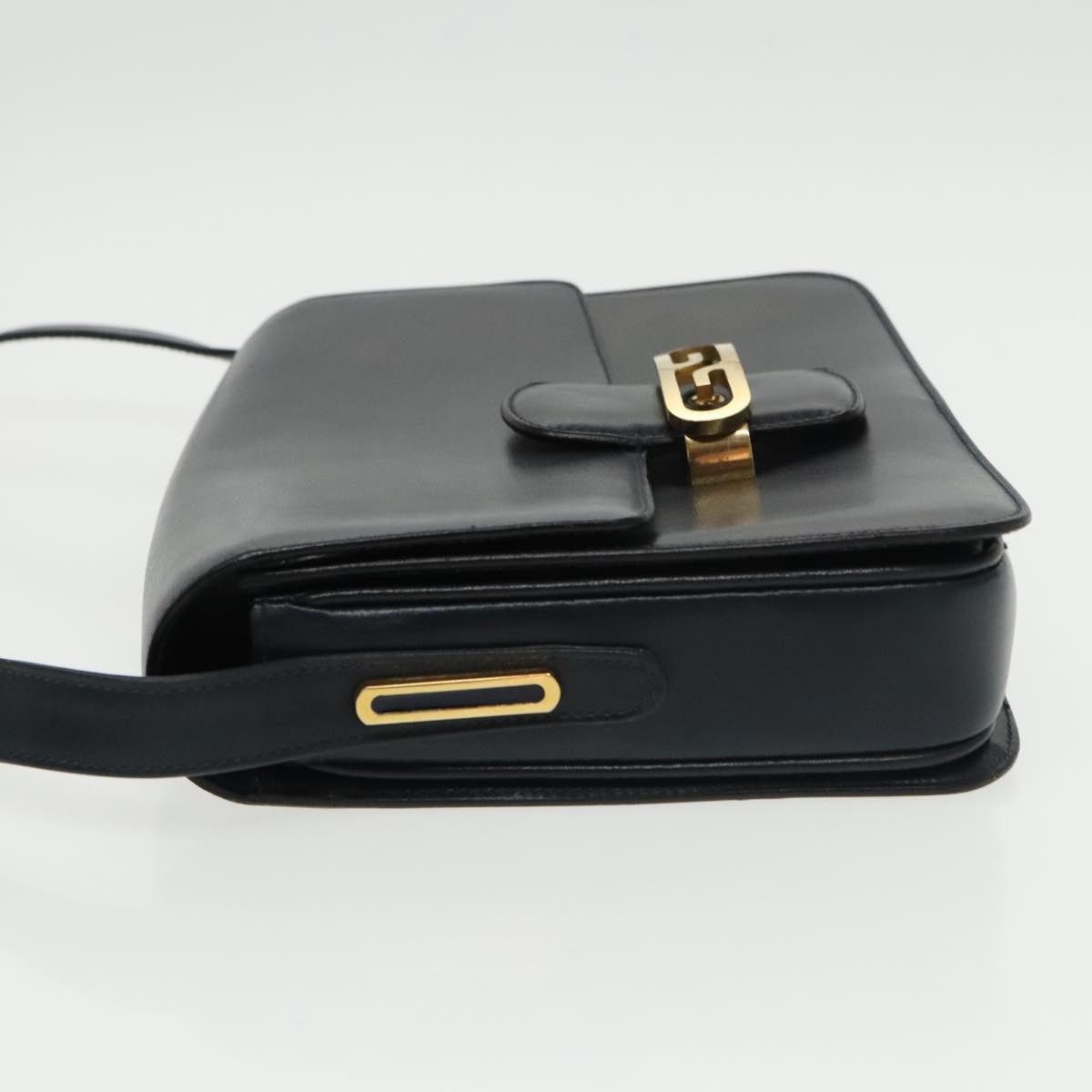 Gucci GUCCI Shoulder Bag Leather Navy Gold Size ONE SIZE - 4 Thumbnail