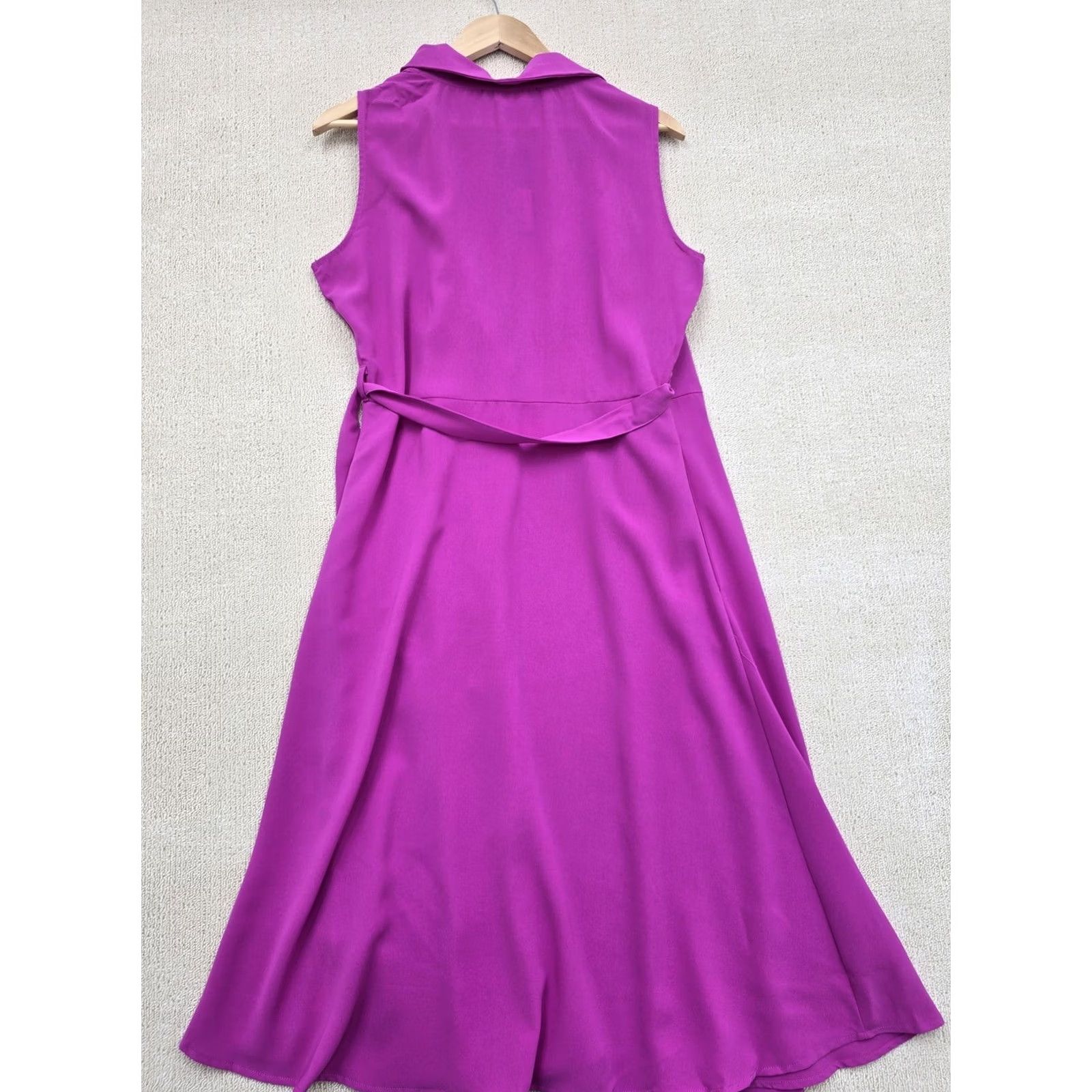 French Connection French Connection Magenta Midi Wrap Dress Size 12 Sleeveless Women’s Size XL / US 12-14 / IT 48-50 - 2 Thumbnail