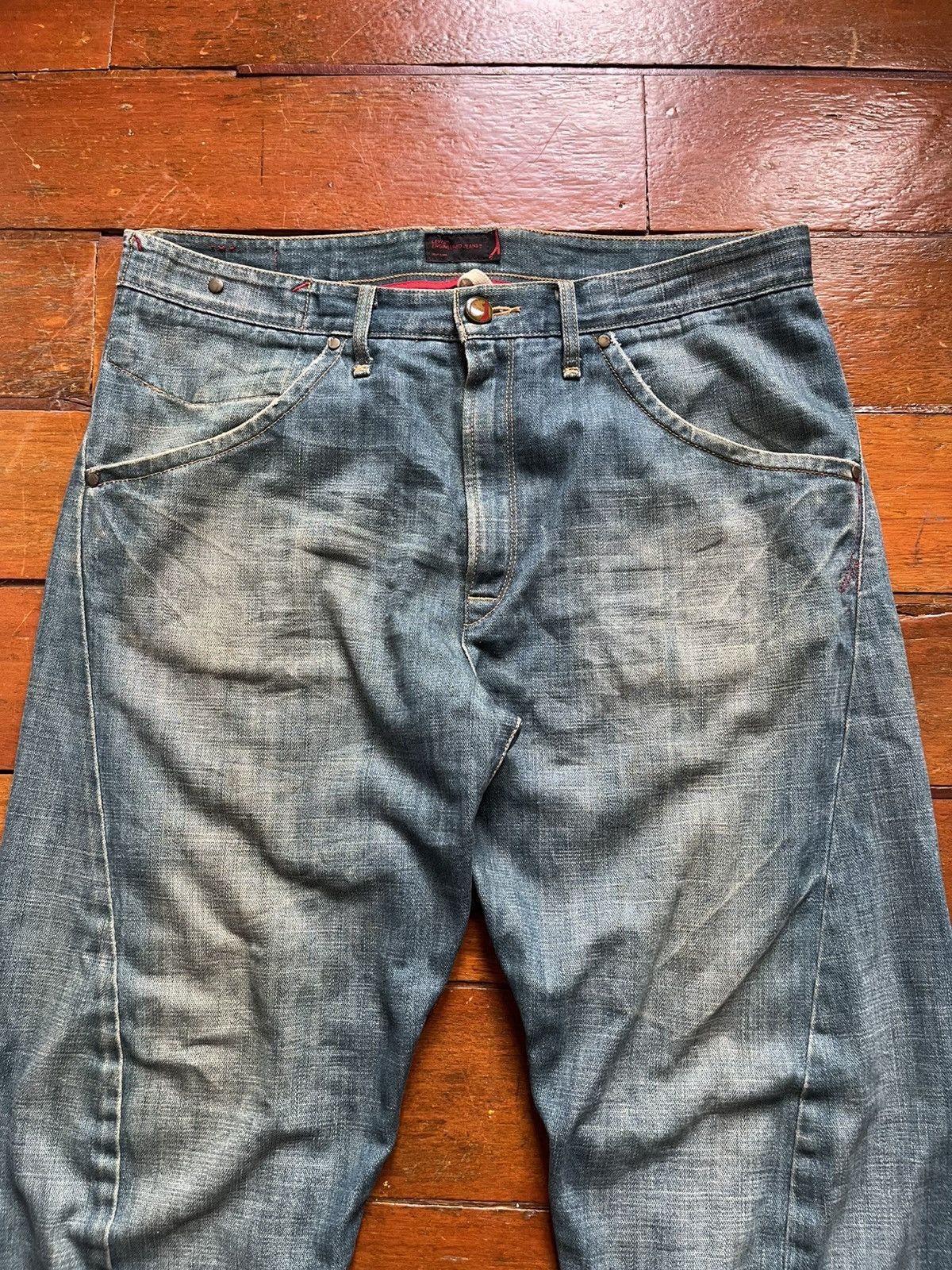 Levi's Vintage Clothing Levis Engineered jeans buckle back twisted Size US 36 / EU 52 - 4 Thumbnail