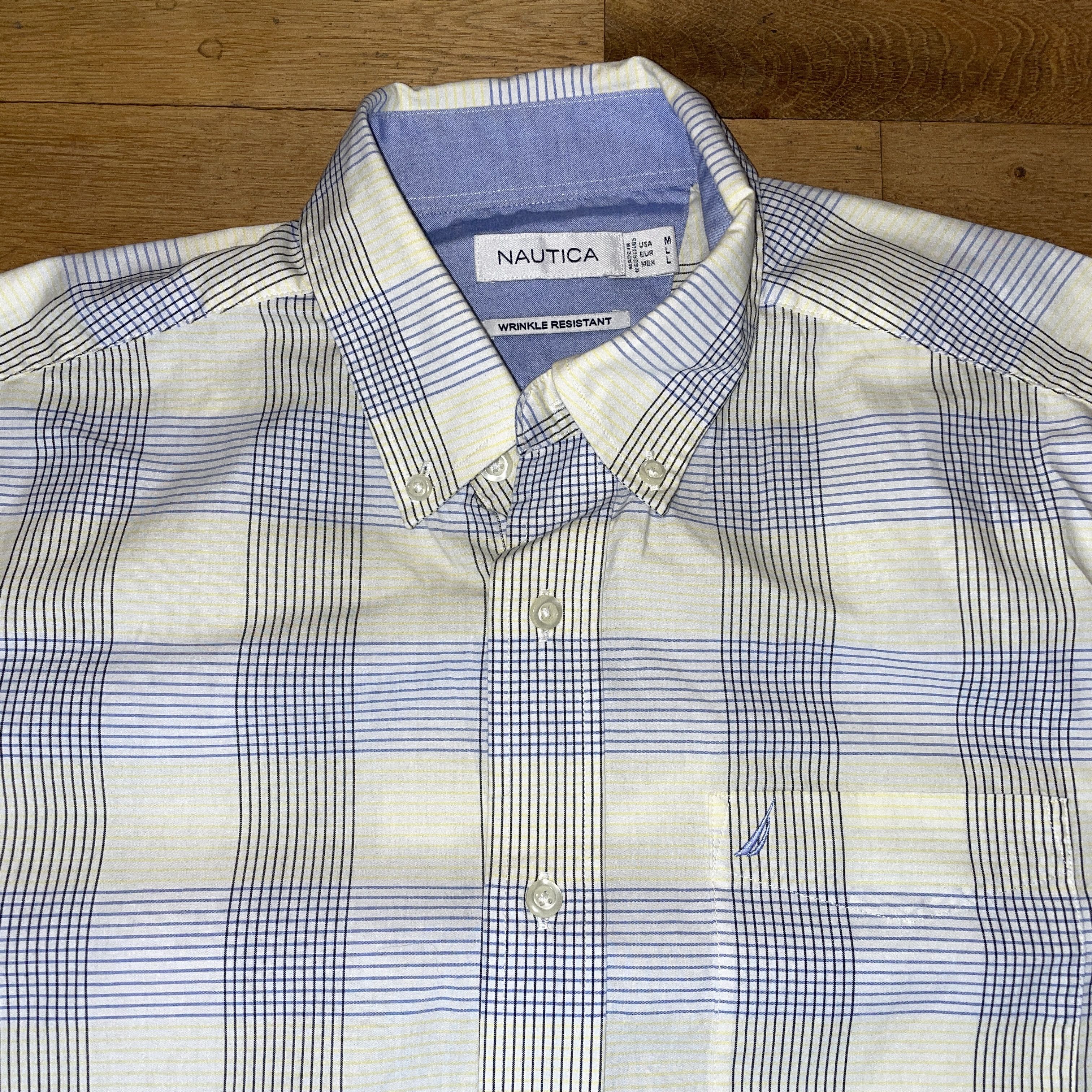 Nautica Nautica Men's Fashionable Shirt Elegant Cotton Size L - New Size US L / EU 52-54 / 3 - 3 Thumbnail